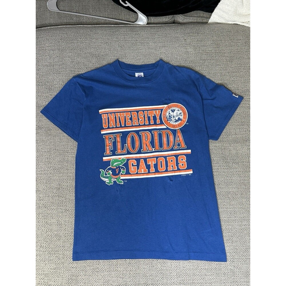 Vintage Logo 7 Florida Gators Single Stitch 90’s Large Tee Shirt